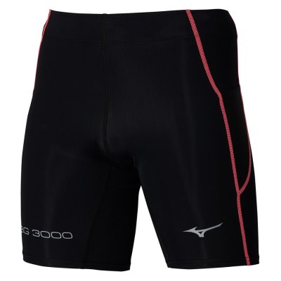 Mallas Mizuno BG3000 Mid Hombre - Negros / Rojos - Chile M864ZHDBNF